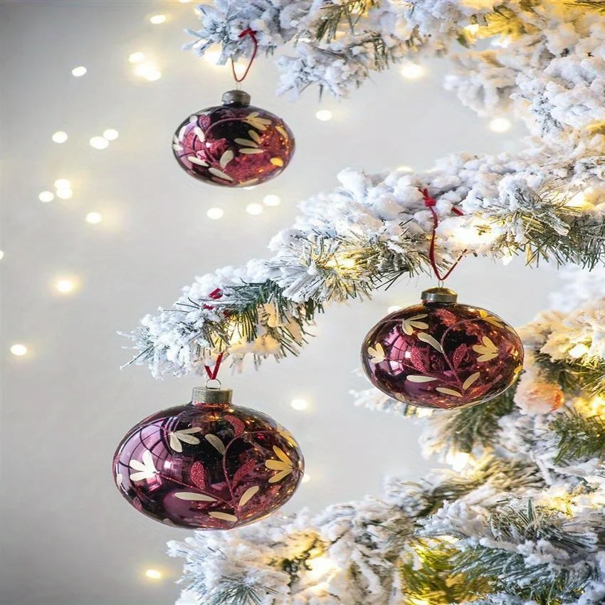 Набор из 12 предметов в классическом стиле бессвинцовые хрустальные елочные