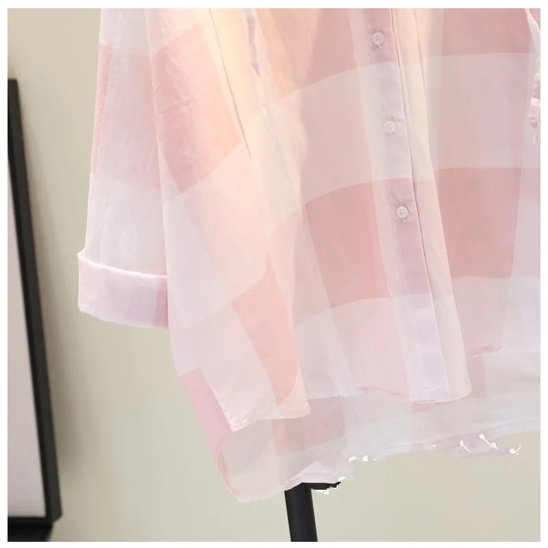 Spring Autumn Women Shirt Fashion Casual Plaid Hooded Shirts Long Sleeve Button Down Blusa Feminina Streetwear рубашка женская