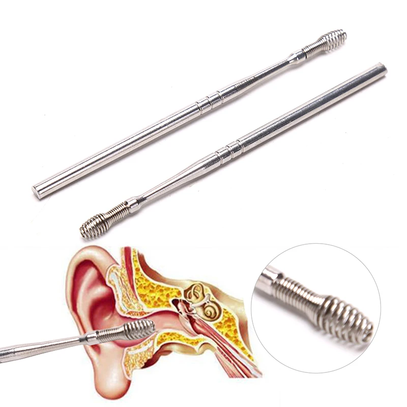 2 шт. пружинное средство для удаления ушного воска