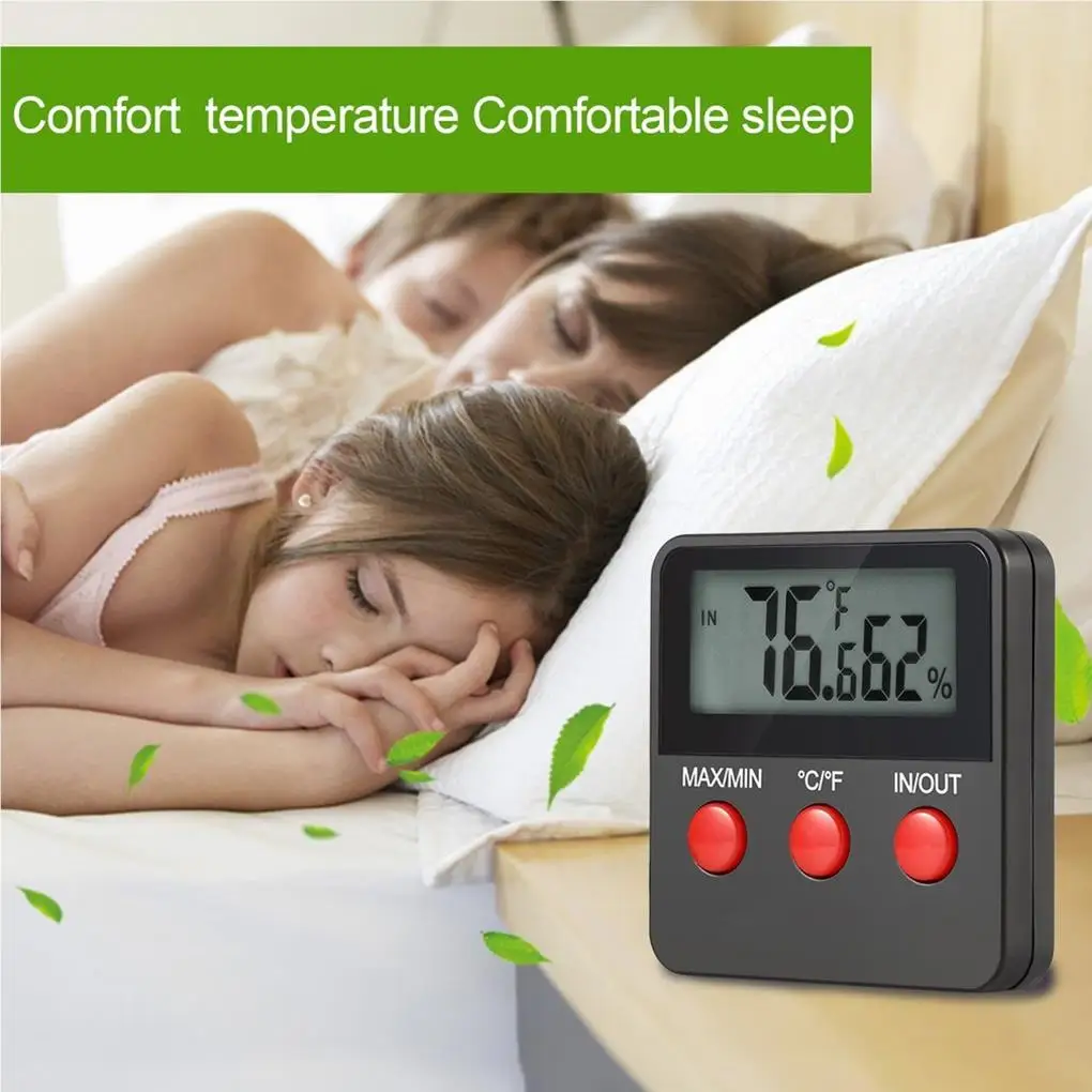 

Temperature Meter with Suction Cup High Precision Sensor Measure Thermometer Gauge Convenient Portable LCD Display