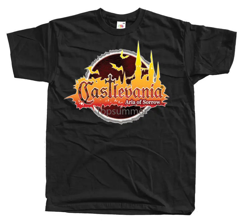 

Castlevania Aria Of Sorrow Logo T Shirt Black All Size S 5Xl