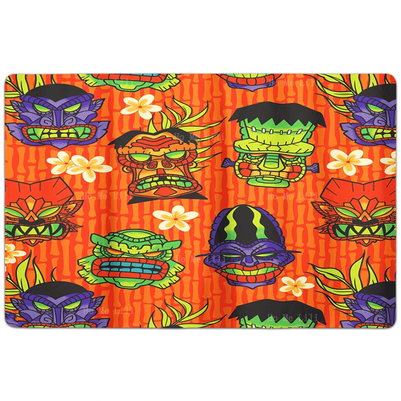 Волшебный психоделический гриб грибы монстр Тики лицо Ретро готический