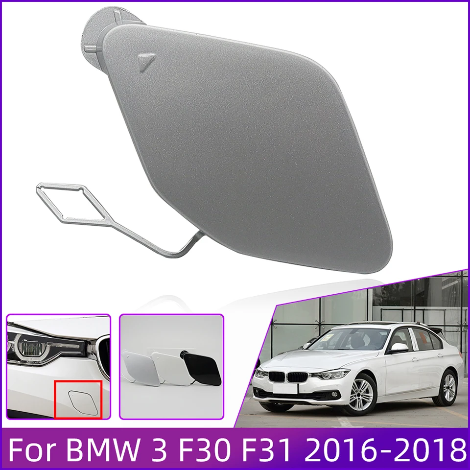 רכב פגוש קדמי גרירת עין וו כיסוי עבור BMW 320 325 328 330 330 F30 F31 LCI 2016-2018 צבוע גורר Trim מקשטים כובע מכסה