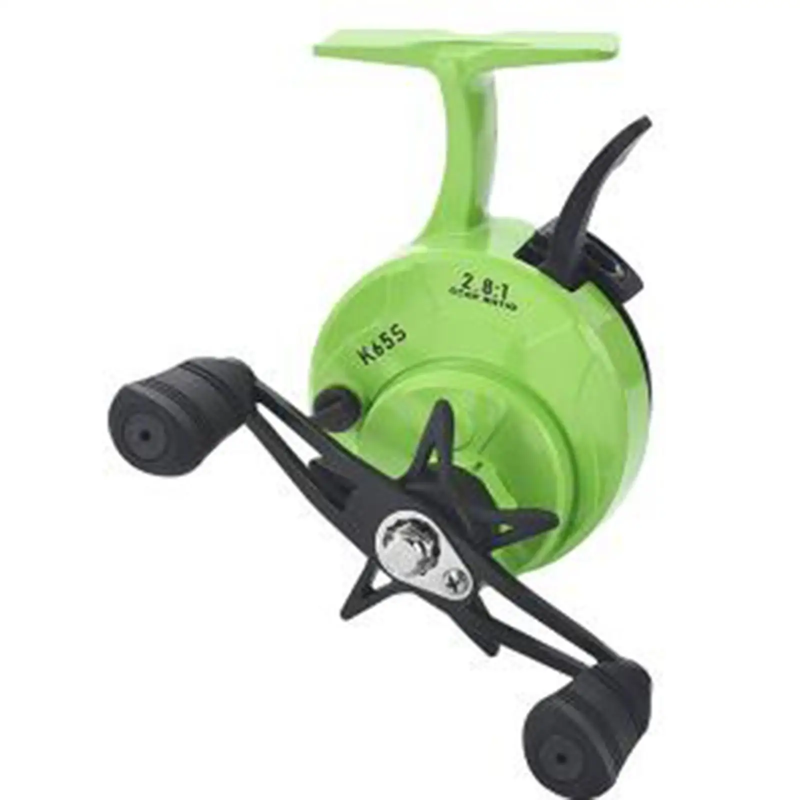 

Wire Cup Ice Fishing Reel 3.5cm Handle 2.8:1 Auto Line Release Multipurpose Adjust Line Speed Line Wheel Raft Wheel Accessories