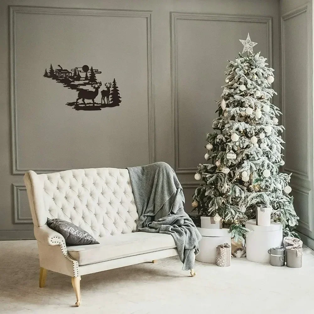 Очаровательный металлический настенный декор в деревенском стиле с