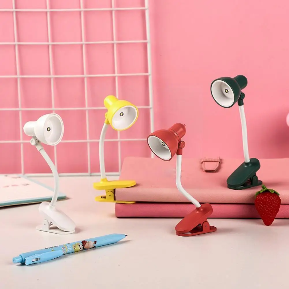 

Mini Desk Lamp Led Battery Powered Reading Desk Book Adjustable Light Lamp Clip Desk Light Portable With Holder Night Clip P3g0