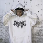 Толстовка женская оверсайз в стиле Харадзюку, свитшот с длинным рукавом, худи в готическом стиле, уличная одежда в стиле хип-хоп, весна-осень