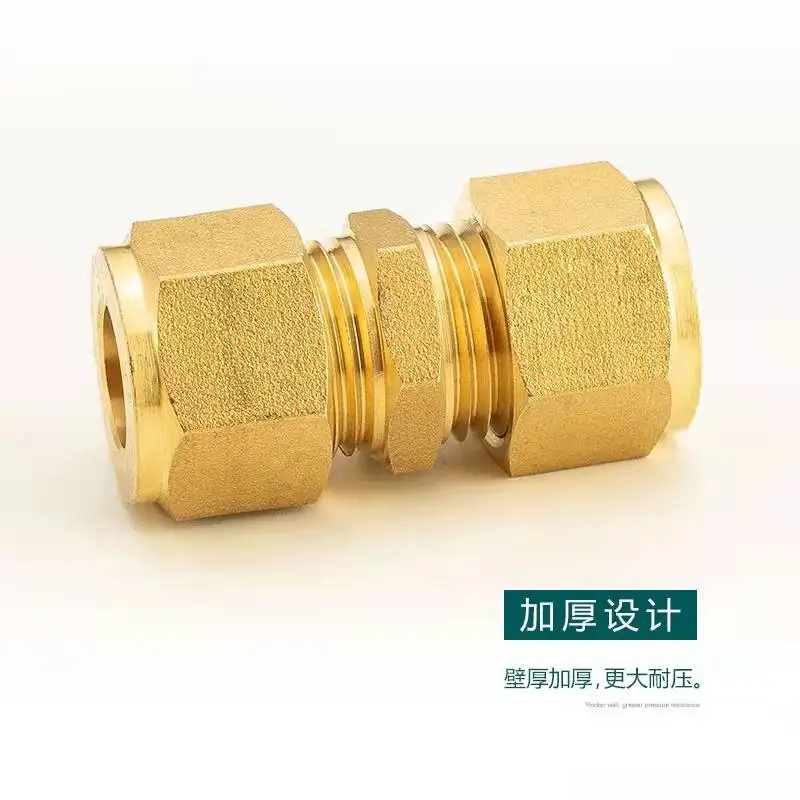 Наконечник медной трубки клапана равного диаметра соединение трубы прямой живой