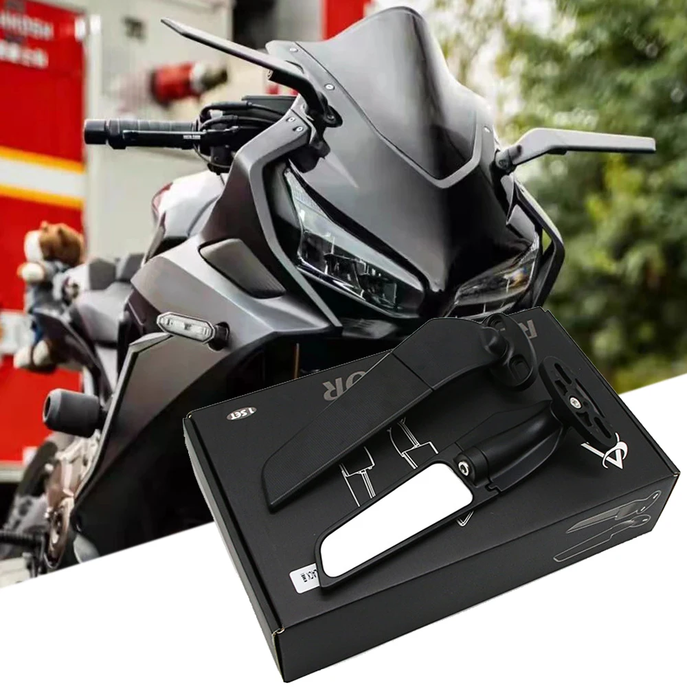

Motorcycle Mirror Modified Wind Wing Adjustable Rotating Rearview Mirror Moto Accessories for YAMAHA YZF R6 R1 R25 R3 R125 R15