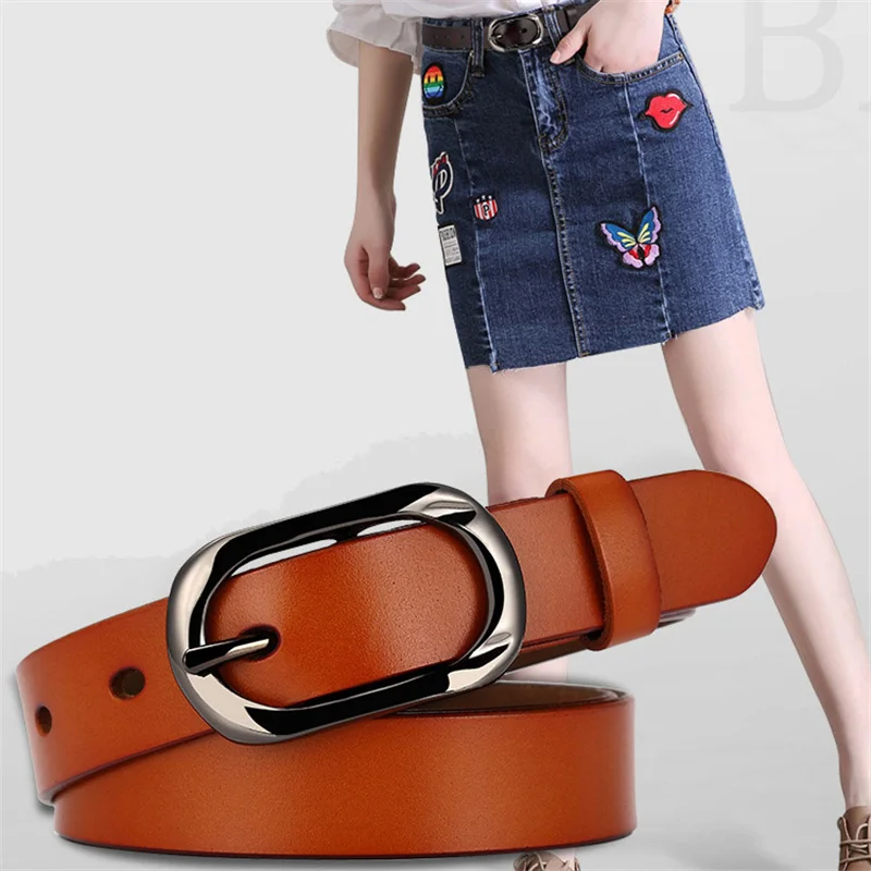 

Leather With Pin Buckl 2022 High-quality Alloy Buckle Belts Black Waistband Pattern Woman Fashion Hot Sale Leather Belts