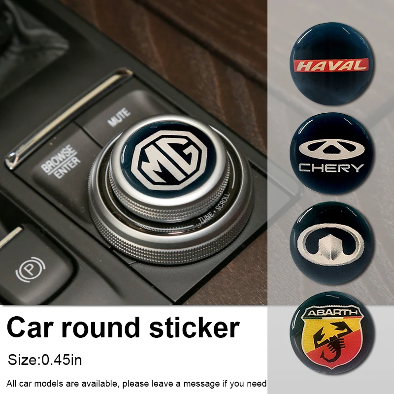 

10pcs Car Logo Interior Creative Decoration Small Stickers for Toyota TRD RAV4 Avensis Yaris Levin Reiz Crown 2021 Accessories