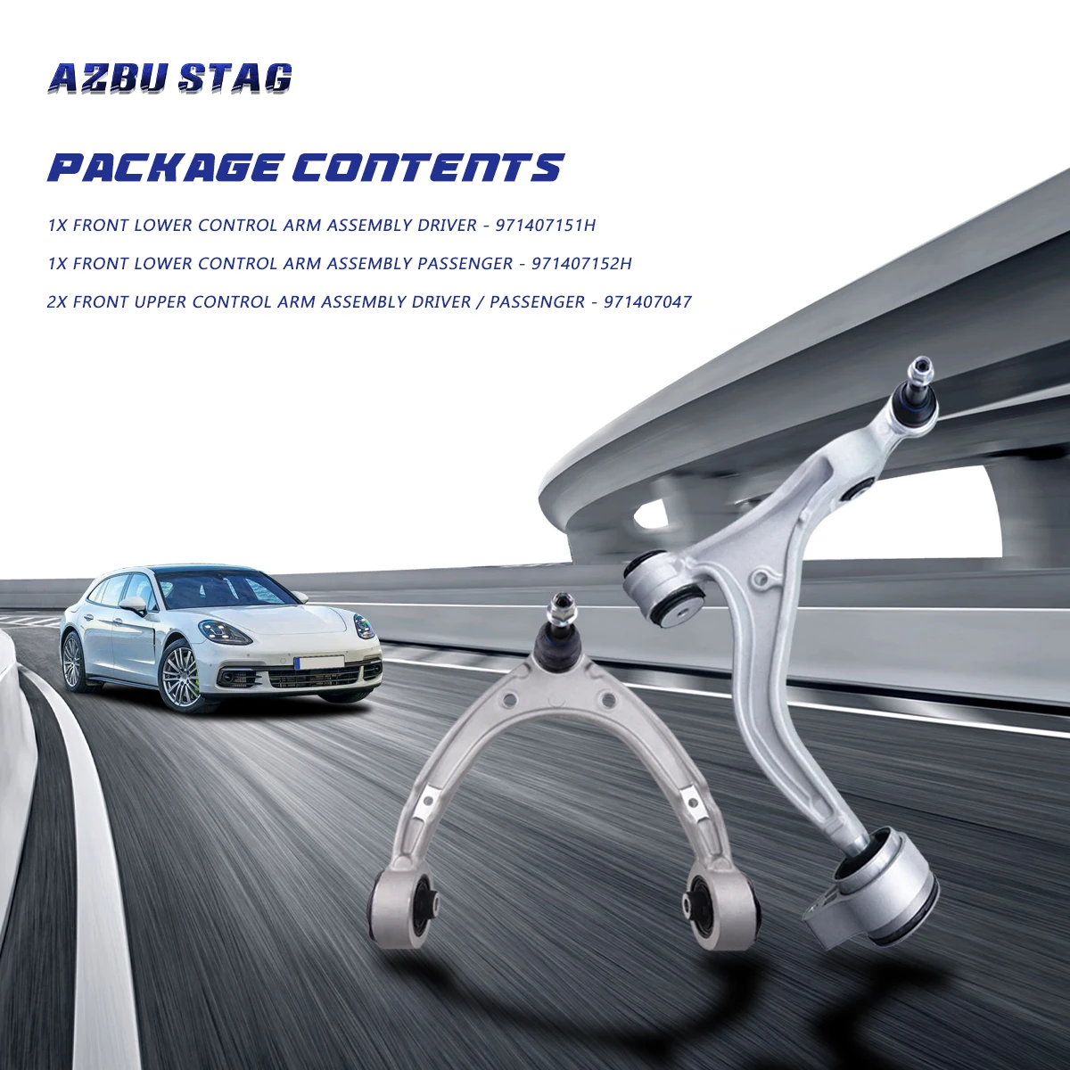 4 шт. передняя Верхняя Нижняя Левая Правая Подвеска для Porsche Panamera Sport туризма 971 2017