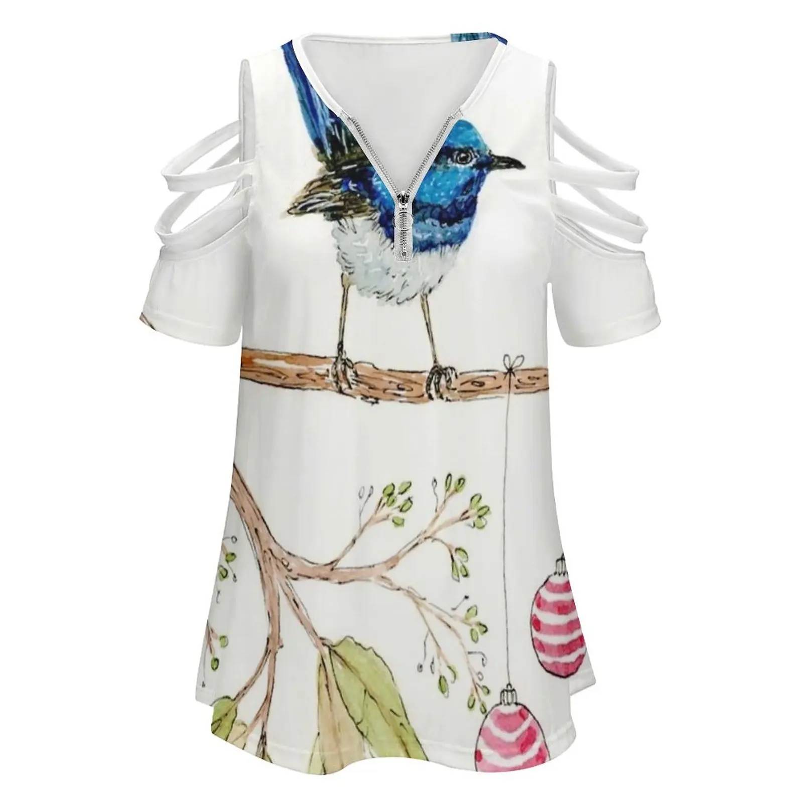 Рождественская женская футболка с круглым вырезом повседневные топы короткими