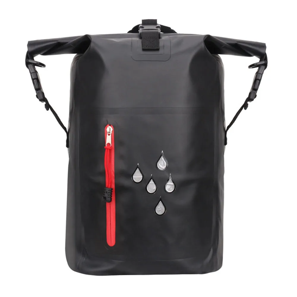 25L large-capacity waterproof bag outdoor multi-function cycling swimming drifting storage bag PVC shoulder waterproof bag