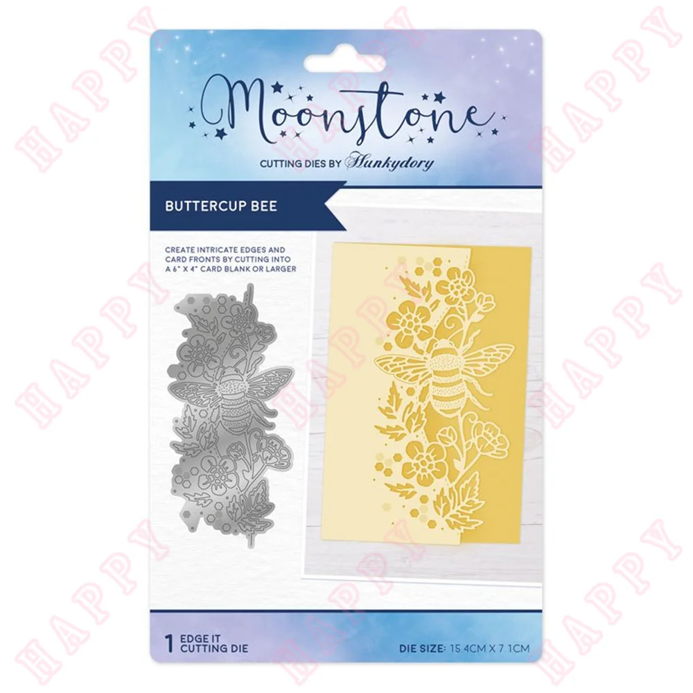 

Arrival New Buttercup Bees Edge Metal Cutting Dies Scrapbook Diary Diy Decoration Embossing Template Greeting Card Handmade 2022