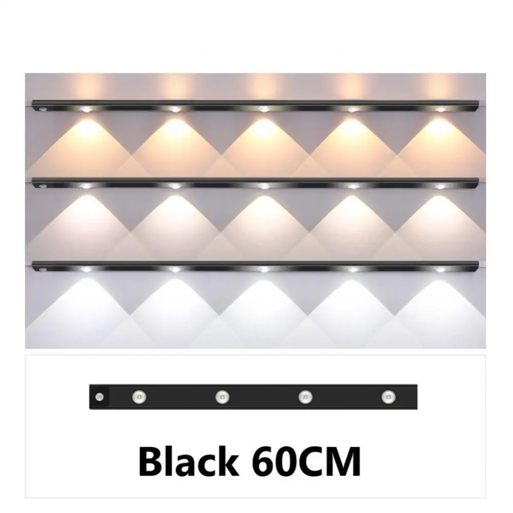 

Motion Sensor Light Wireless LED Night Light 20/30/40/60/80CM Under Cabinet Light Wardrobe Bedroom Closet Kitchen Lighting