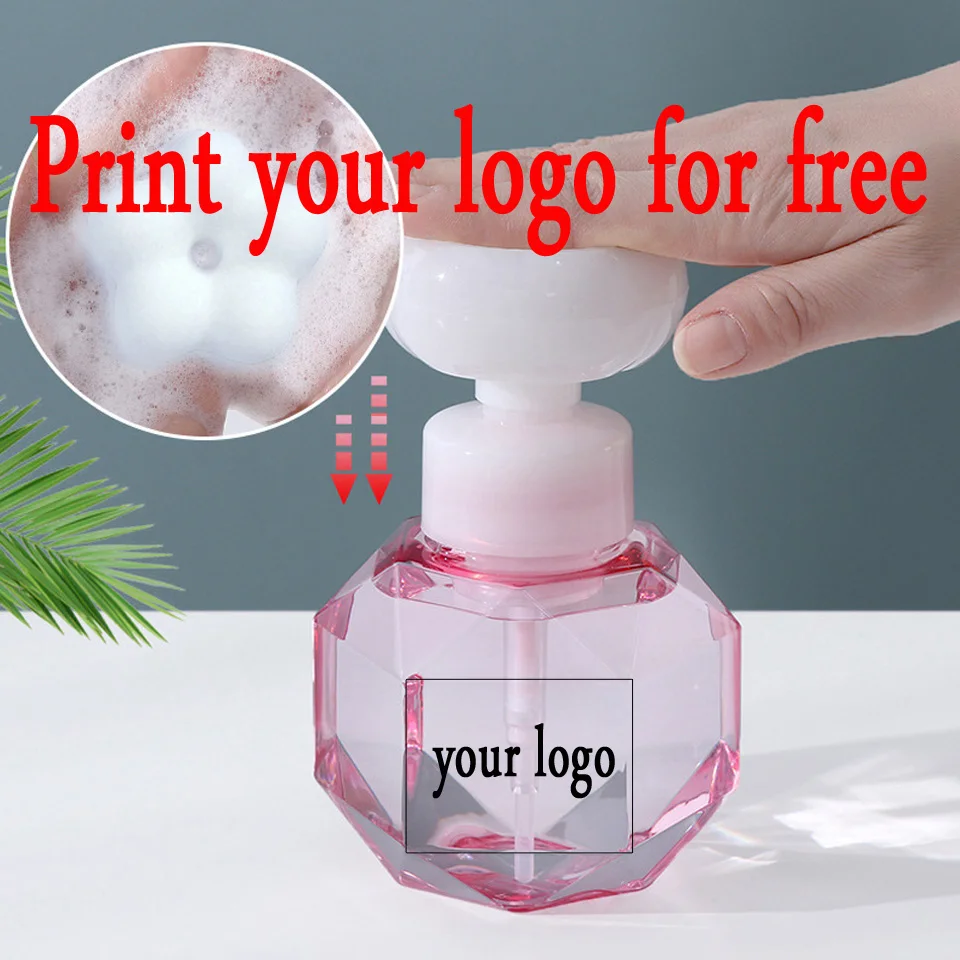 

Flower Shape Foam For Soap Dispenser Foaming Pump Plastic Clear Bottle Travel Empty Cosmetic Foam Shampoo Lotion Bottle Foam
