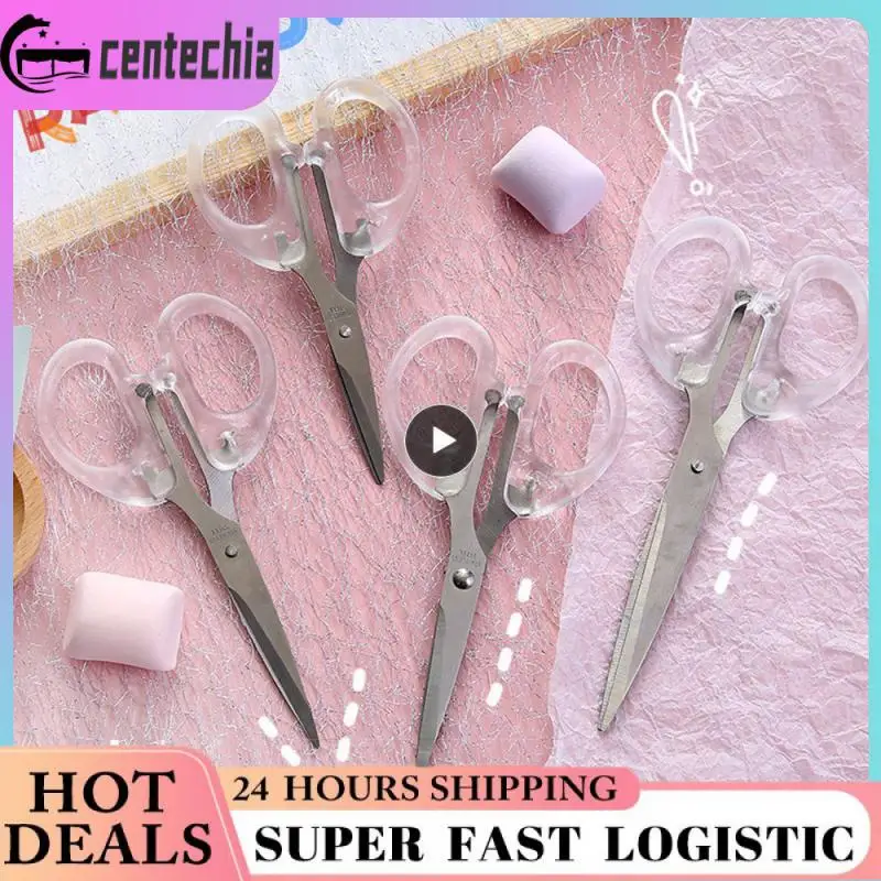 

Student Handmade Scissors Simple Stainless Steel Stationery Scissor Multifunctional Sharp Small Scissors Art Scissors Portable
