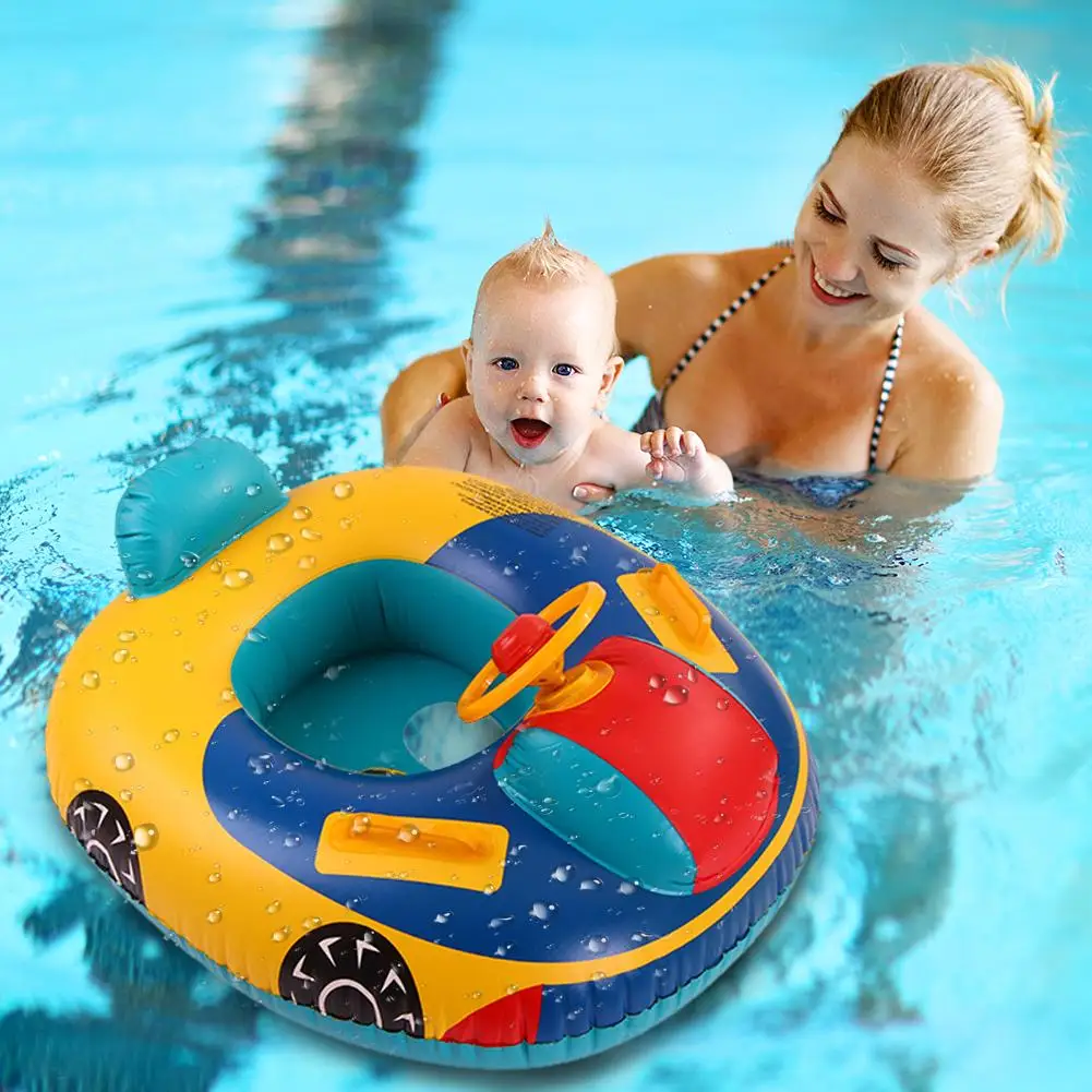 

Children Swim Ring Baby Circle Cartoon Cars Seat PVC Swimming Ring Baby Toddler Inflatable Pool Float Funny Water Aid Trainer