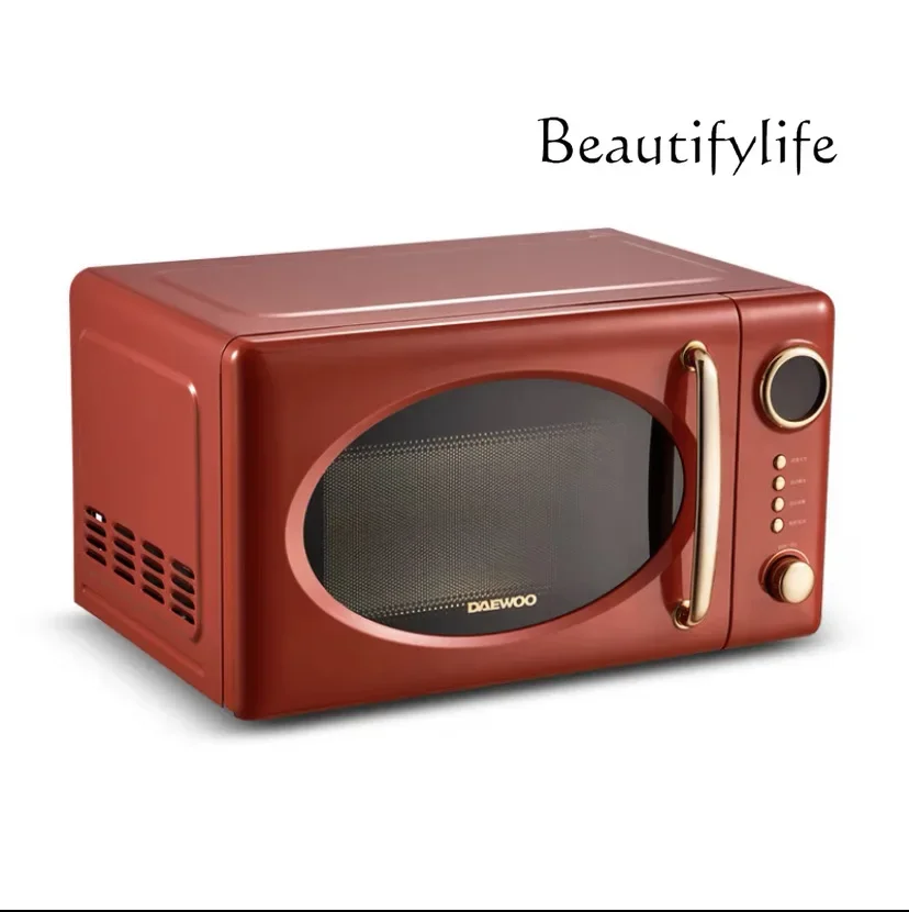 Микроволновая печь бытовая мини-Вращающаяся в стиле ретро