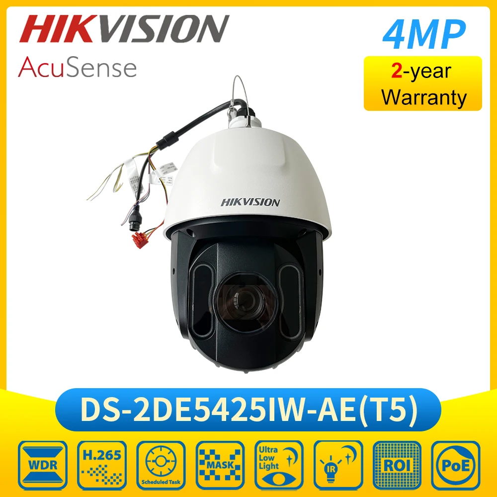 

Original DS-2DE5425IW-AE(T5) 4MP 25x 150m IR Network Speed Dome PTZ Camera Powered by Darkfighter POE