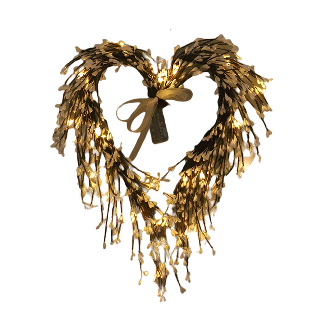 Гирлянда в форме сердца на День святого Валентина светодиодные светильники
