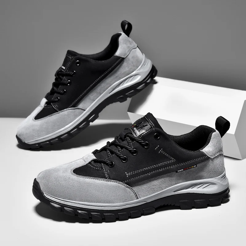 HIKEUP Fashion Casual Sports Men's Shoes Outdoor Comfort Trekking Mountaineering Shoes Factory Outlet Retro Sneakers Lace-up