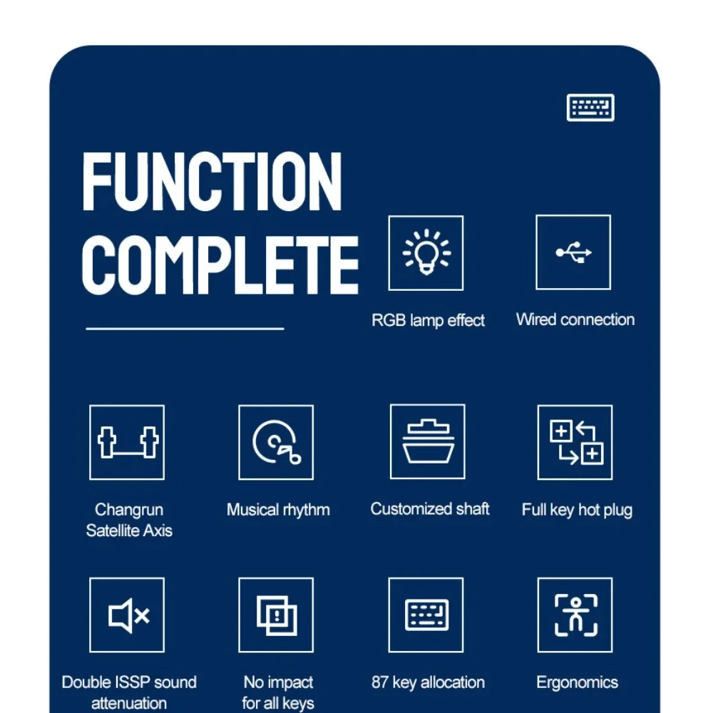 Корейская механическая клавиатура ZIYOULANG K87 горячая Распродажа 80% регулируемая