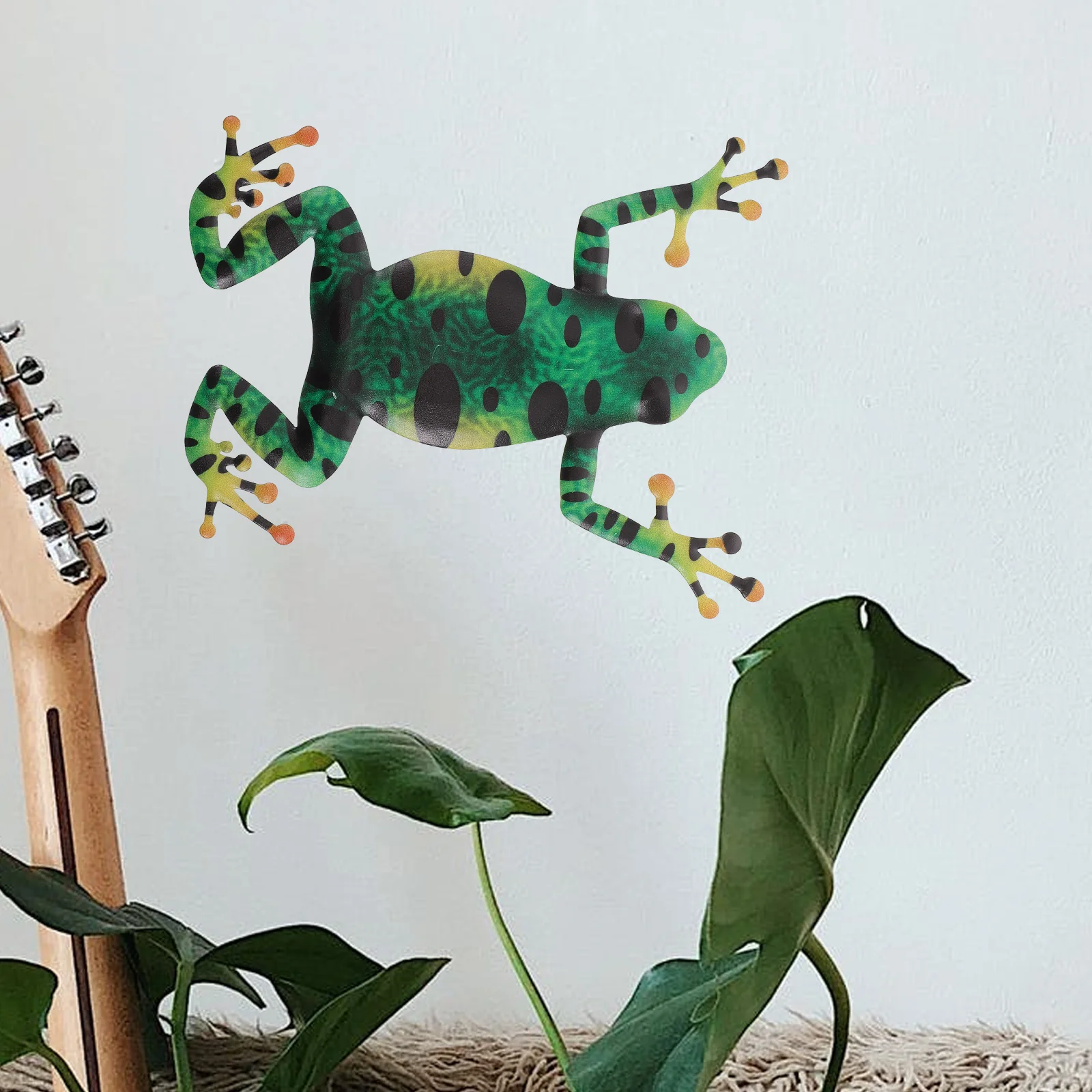 Винтажный домашний декор садовый забор статуя кованая железная лягушка