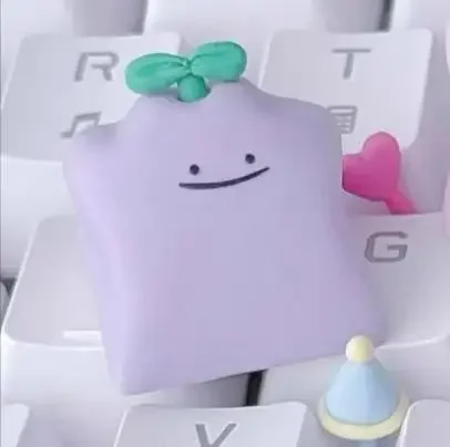 PTCG Pokemon Ditto Jigglypuff Keycap Механическая клавиатура День святого Валентина