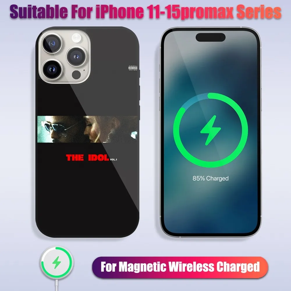 Чехол для телефона Singer The Weeknd Idol Vol 1 iPhone 13 14 15 11 12 Pro Max Plus стеклянный магнитный чехол