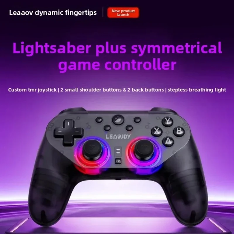 Фото Беспроводной игровой контроллер Leadjoy Saber Plus JS13 Pro TMR с джойстиком 1000 Гц для ПК, Switch, Windows, Android, iOS, FPS-игр №2