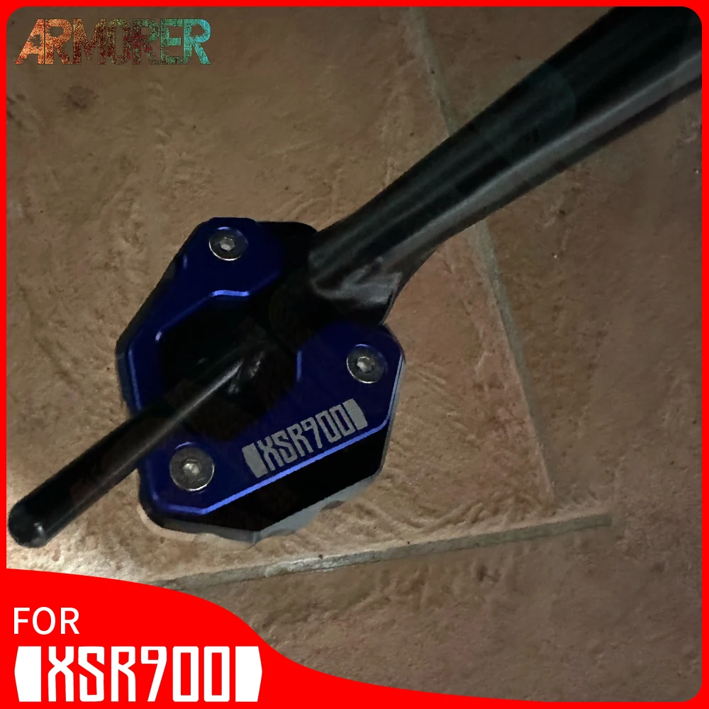 

Motorcycle Accessories CNC Aluminum Kickstand Enlarge Plate Side Stand Extension Pad For YAMAHA XSR900 XSR 900 2022