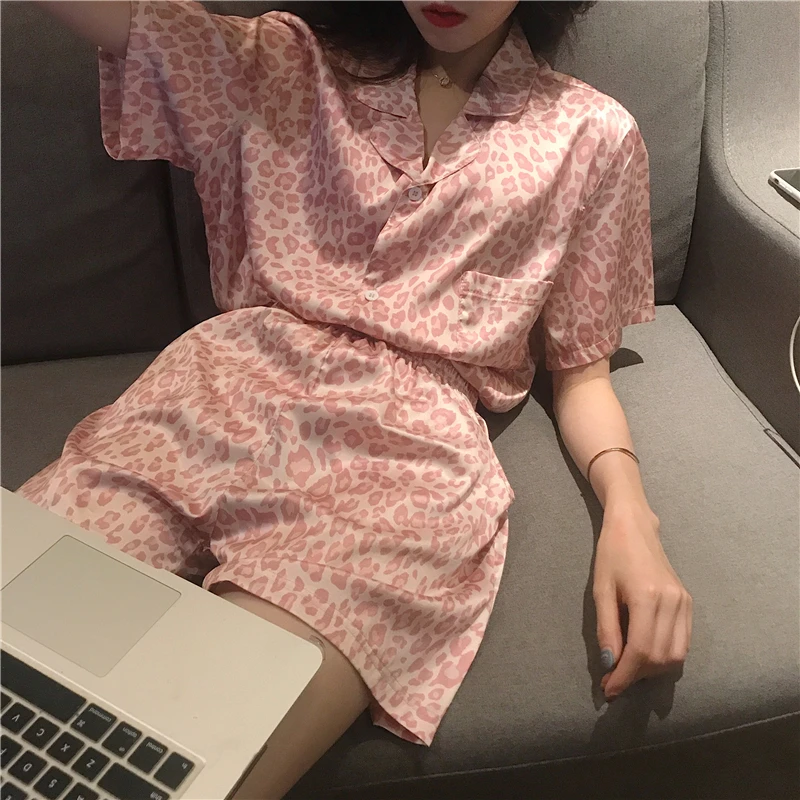 2022 New Cotton Pajamas Women's Short-sleeved Shorts Suit Summer Japanese Small Fresh Plaid Kawaii Pajamas Ladies Home Wear