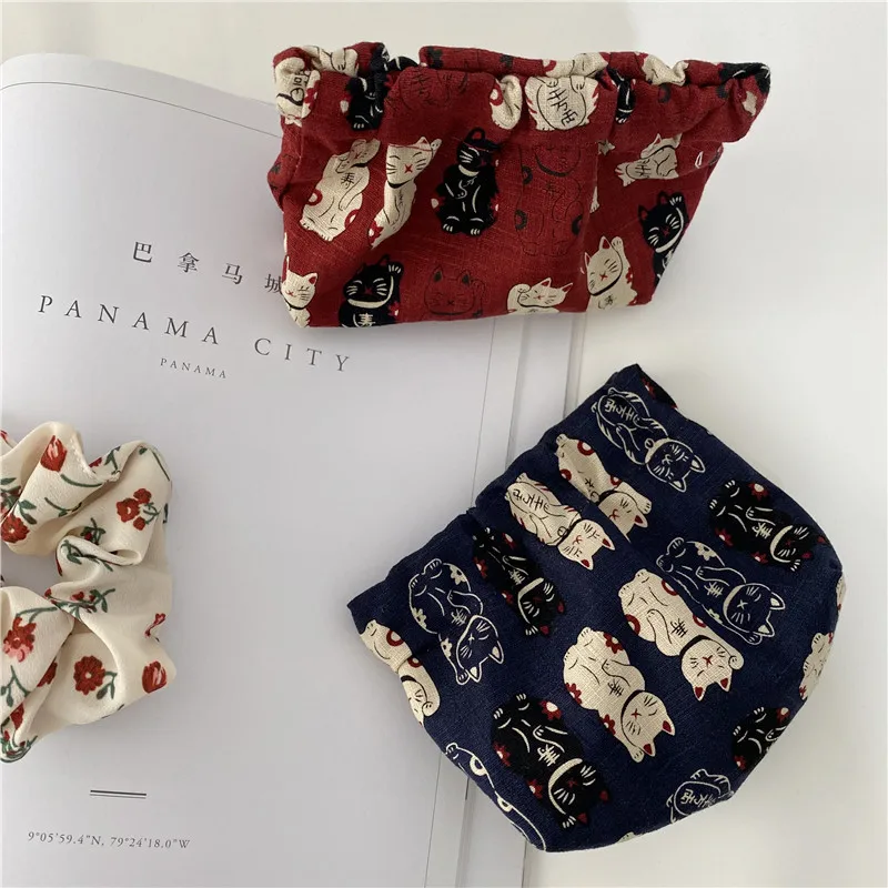 

Little Paris Hand-made Japanese Retro Small Coin Purse lipstick Bag Card Bag Storage Bag Metal Mouth Bag Coin Pouch