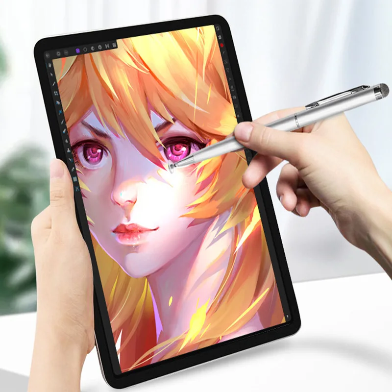 2 в 1 стилус для Iphone смартфона планшета Android тонкий наконечник емкостная ручка