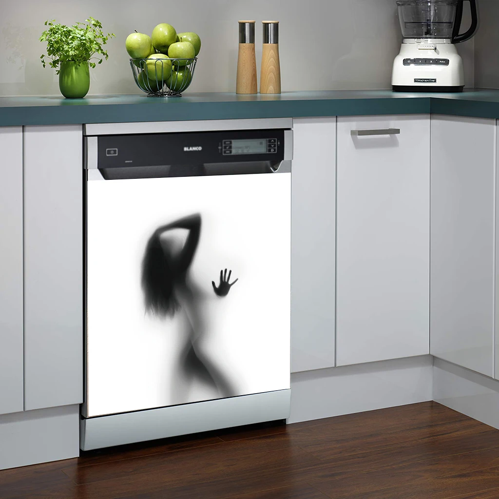 

Figure 3D Dishwasher Stickers Home Decor Self-adhesive Waterproof Removable Refrigerator Sticker One Piece Sticks