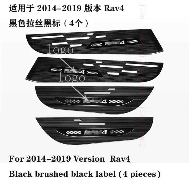 Для Toyota XA50 RAV4 дверная противоударная накладка RAV4 защита боковой двери из нержавеющей стали против царапин 2014-2021 версия автозапчасти