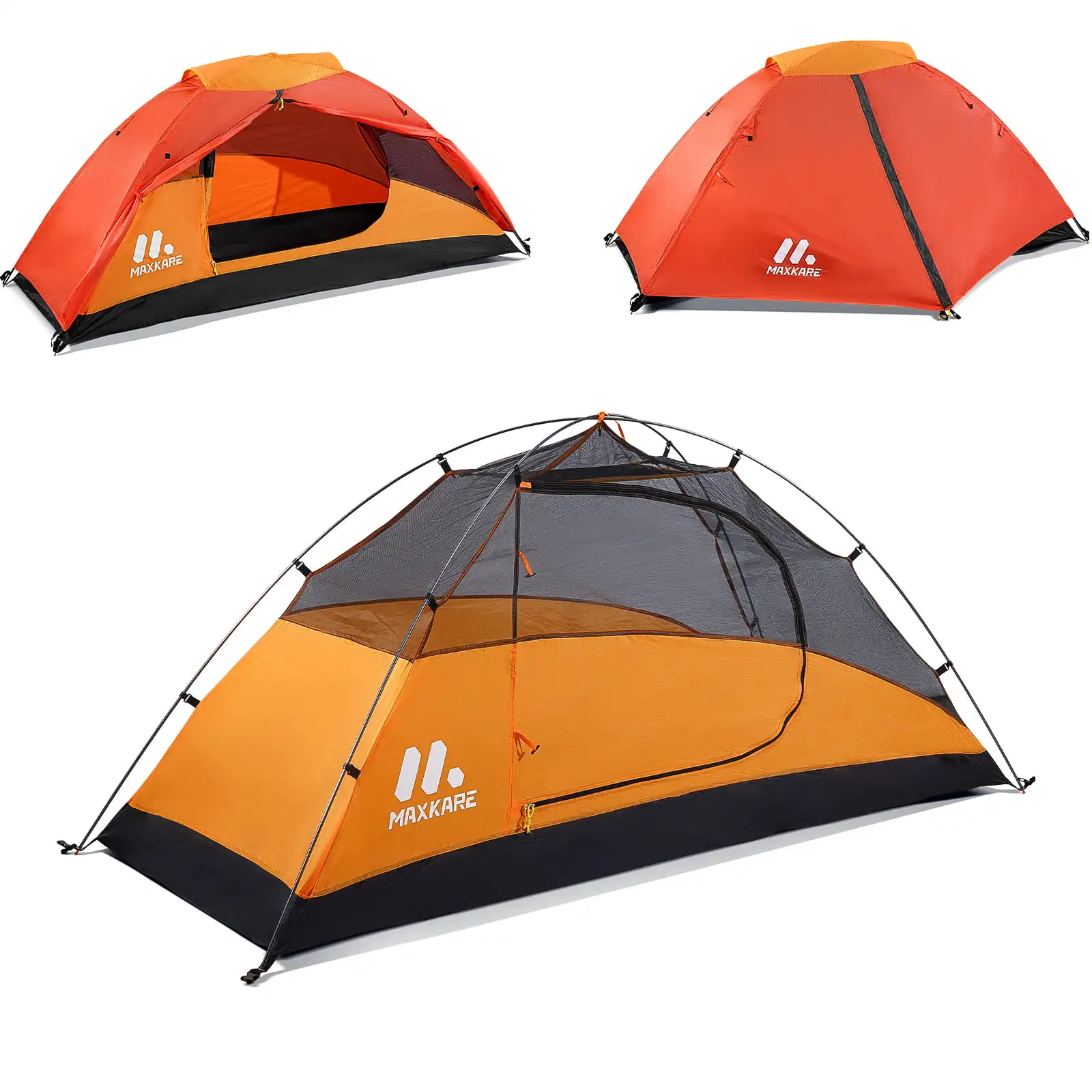 

1-Person Backpacking Tent, Lightweight and PU 5000mm Waterproof for Camping Travel Hiking Picnic Mountaineering