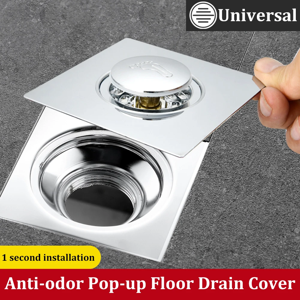 

Pop Up Floor Drain Stopper Anti-Odor Bathroom Drain Filter Anti-Clogging Hair Stopper Strainer Prevent Odor Bug Kitchen Shower