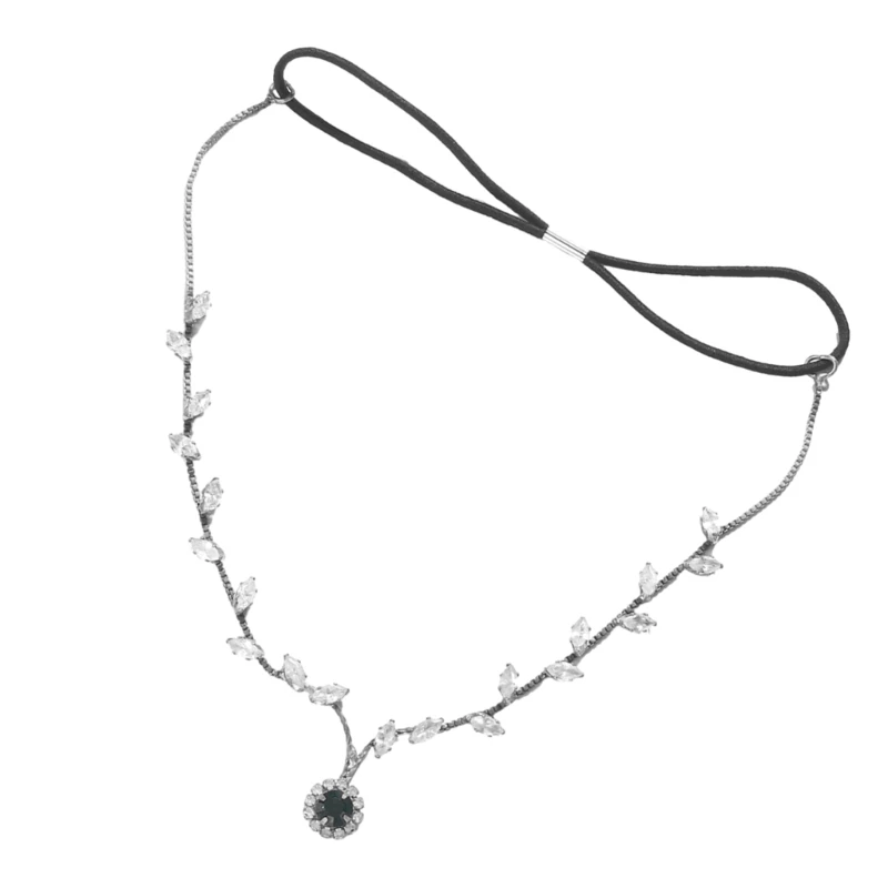 

Bohemian Pendant Forehead Chain Crystal Headpieces for Wedding