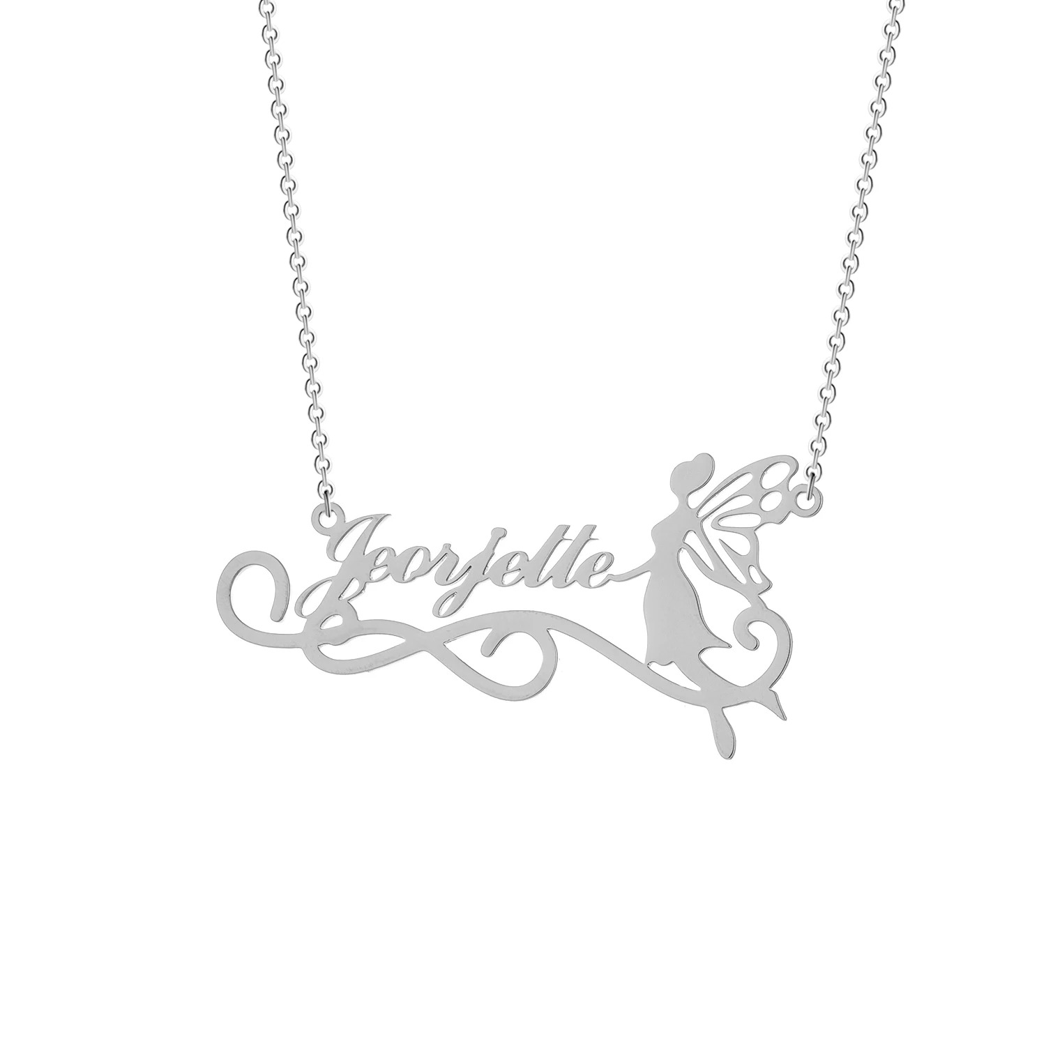 1 шт. индивидуальный персонализированный кулон с ангелом из нержавеющей стали