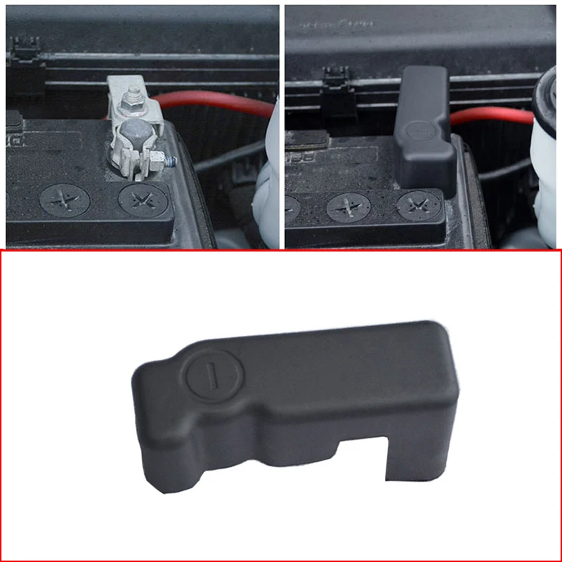 Car Cover Cap Battery Protection Cover ABS Battery Negative Protective for Toyota Land Vios Yaris Cruiser 2006-2013