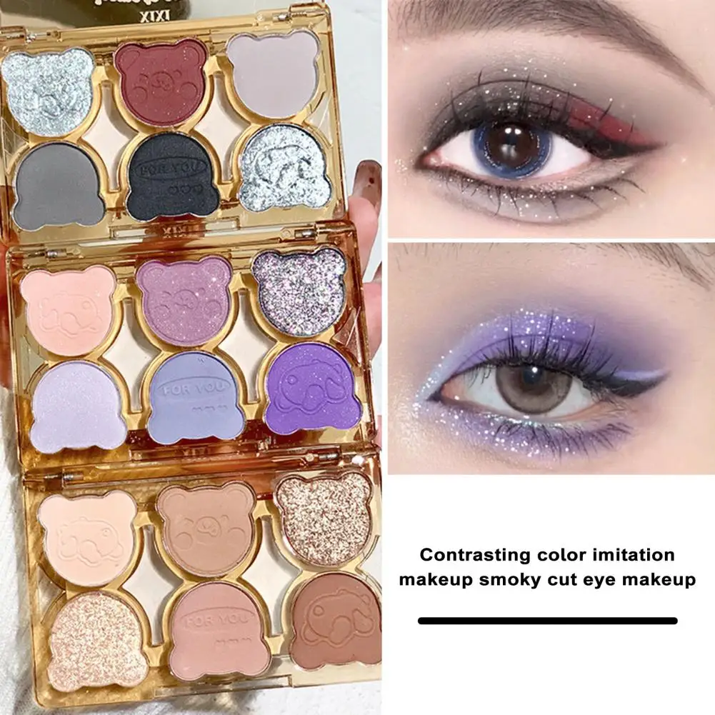 

Six-Color Eye Shadow Palette Vibrant Long Lasting Smooth Easy To Apply Cosmetics For Stunning Contrasting Eye Makeup