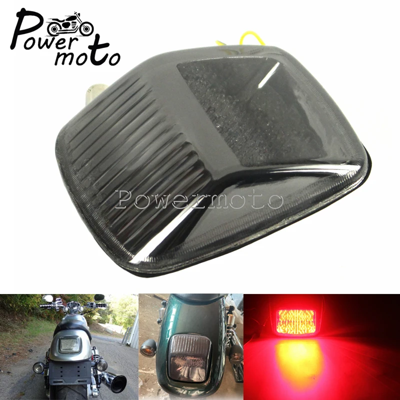 Smoke LED Taillight Motorcycle Integrated Tail Light Red Amber Turn Signal Lamp For Harley Deuce All Years V-ROD VROD 2002-2011