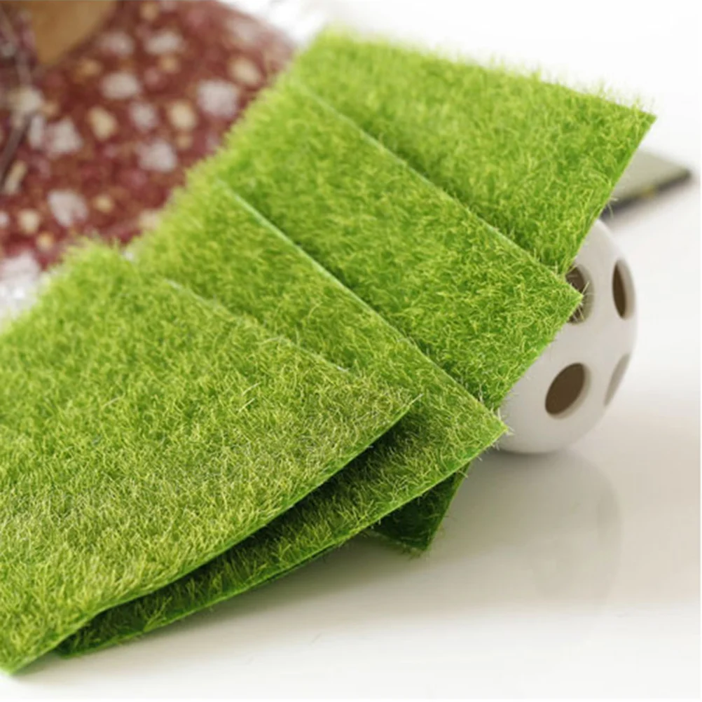 

Artificial Lawn Garden Miniature Decoration Rug Mat Simulation Landscape Micro Fairy Gardening Props House Lifelike Ornament