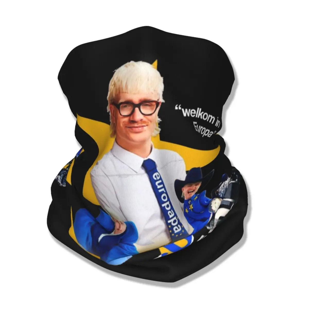 Joost Klein europпа 2024 Нидерланды бандана накидка на шею печатный шарф