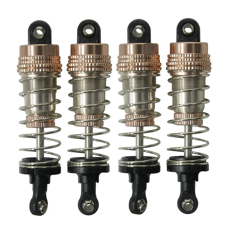 

4Pcs Metal Shock Absorber For HBX 16889 16889A 16890 16890A SG1601 SG1602 Flyhal FC600 1/16 RC Car Parts Accessories