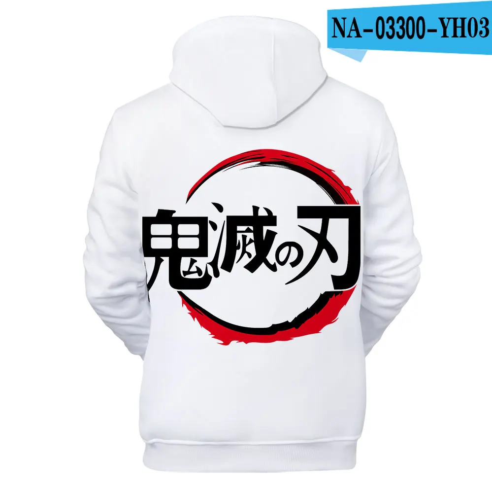 

2021 New Anime Hoodie Demon Slayer 3D Hoodies Cute Sweatshirt Men women Hooded Sweatshirt Children spring pullover Clothing