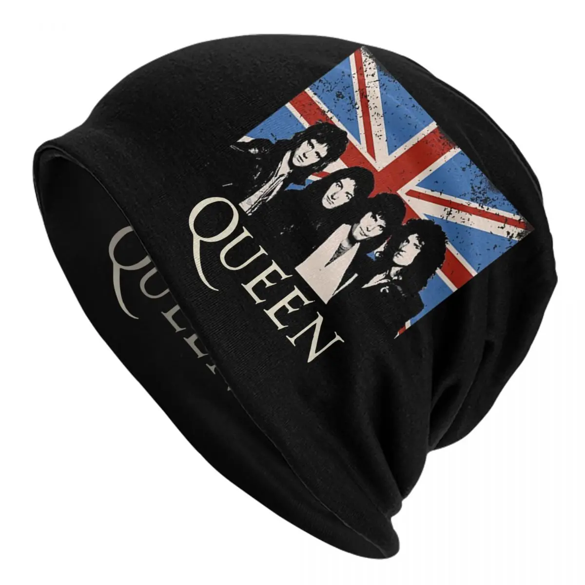 

Retro Queen Band Bonnet Hat Casual Street Skullies Beanies Hat for Men Women Knitting Hats Warm Head Wrap Cap